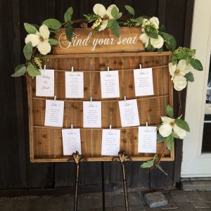 Wooden Seating Chart Wedding