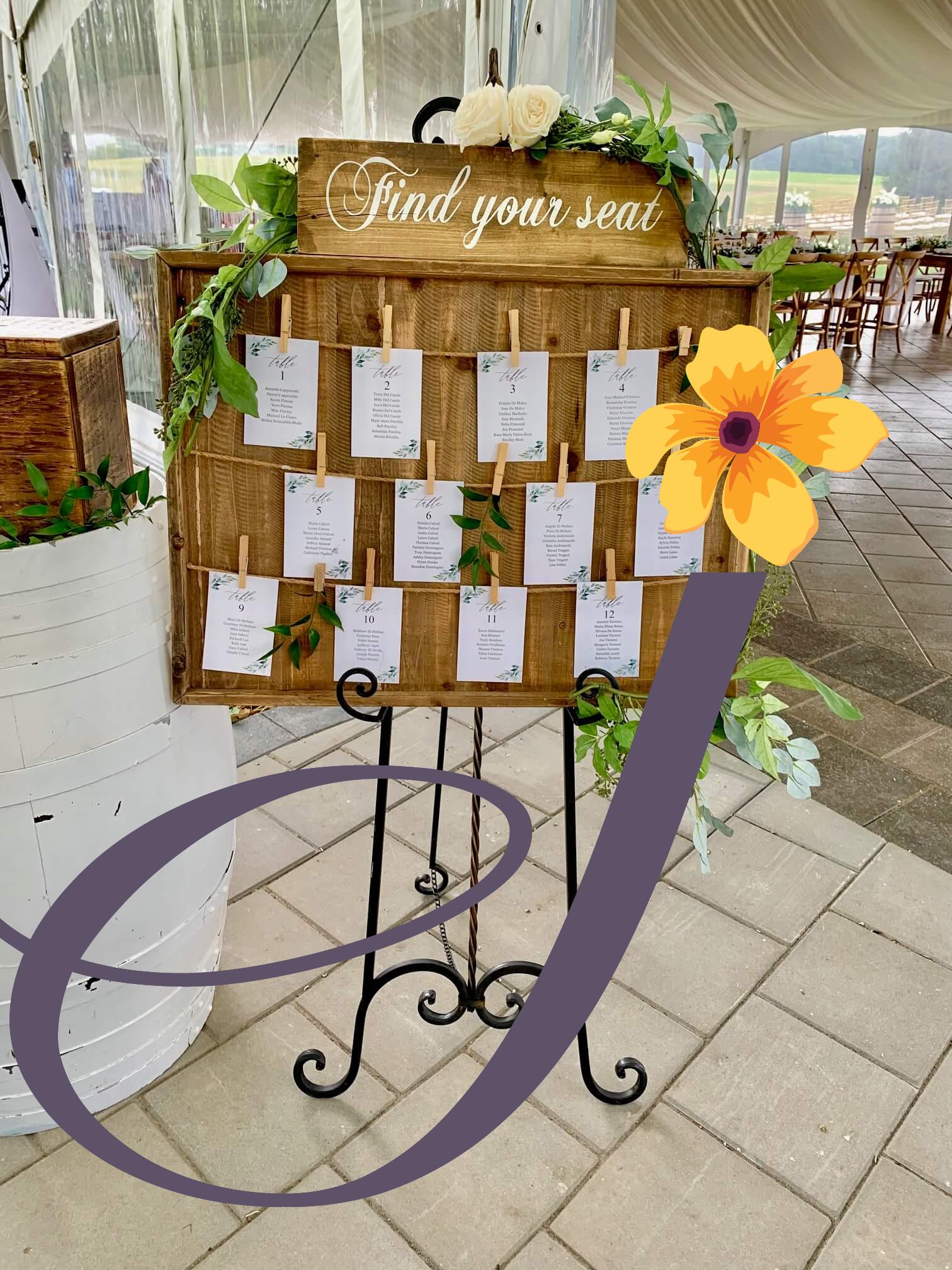 Wood Board Seating Chart - Image 3