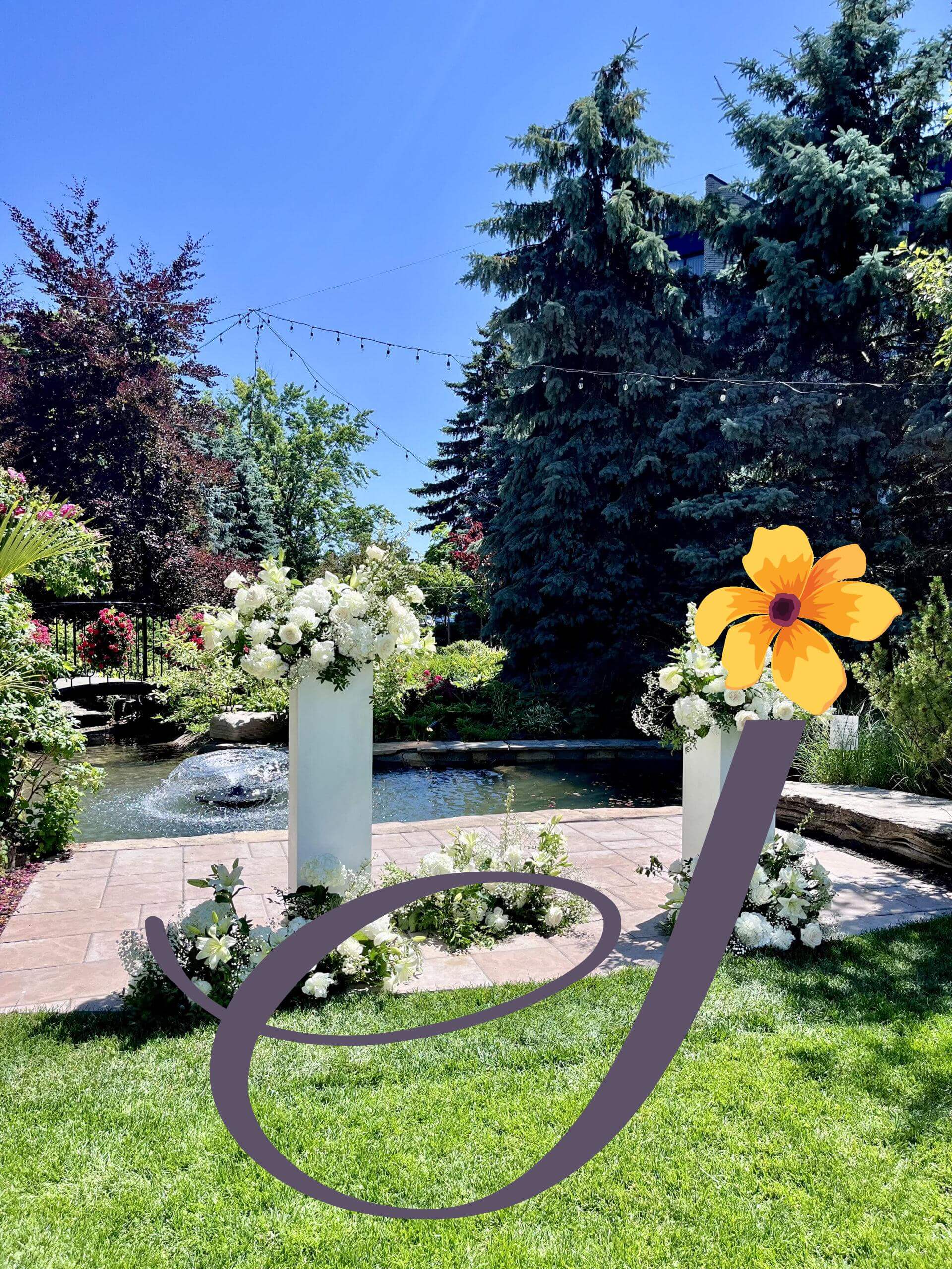 White wooden pedestal